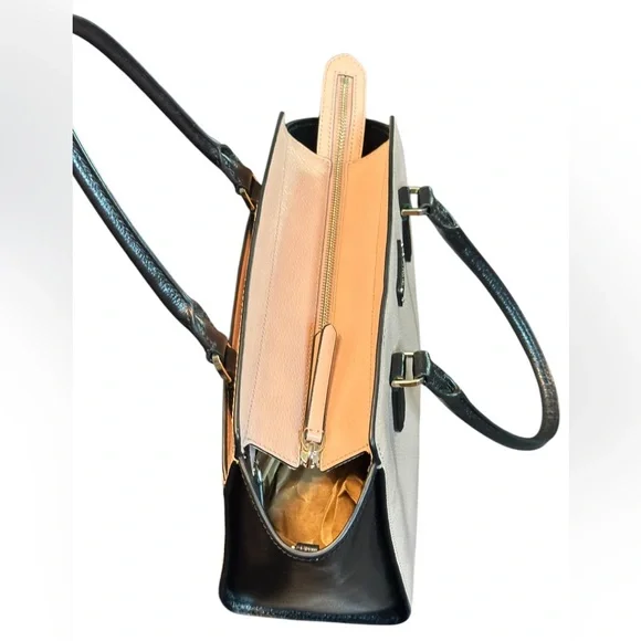 Kate Spade Soft Blush and Black Satchel - Picture 9 of 12